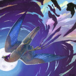 Splitting the Sky - Gouache Painting