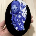 "Metamorphs de Mini Porcelaine, The Hübners Wasp Moth" - by Christine R. Bay