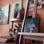 The spirit of the forest acrylic painting by momi lotta