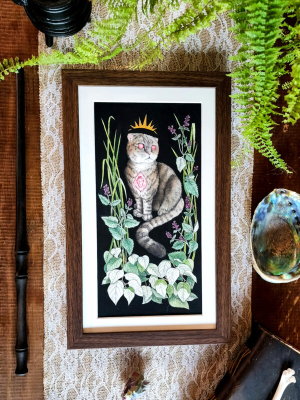 "Familiar I - The Cat" - by Megan Laude