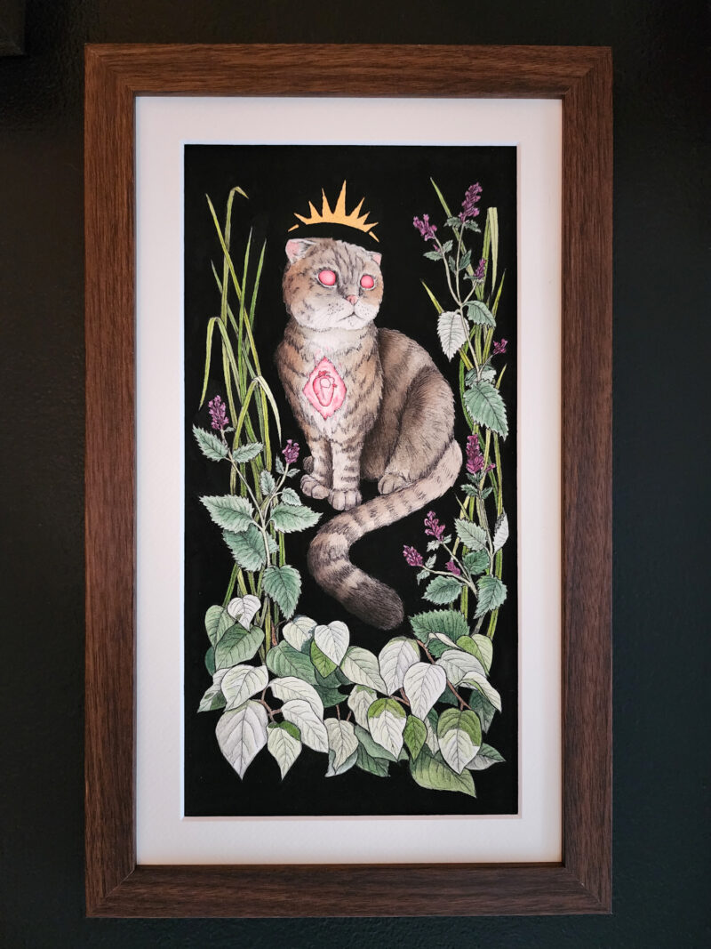 "Familiar I - The Cat" - by Megan Laude