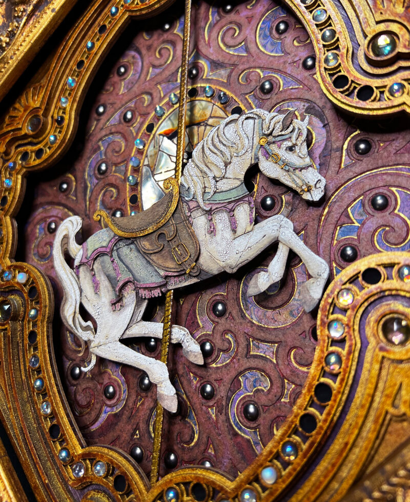 Antique Carousel Horse Detail