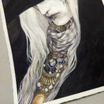 "Bounty" Dory Whynot, 2023. Watercolor on hot press paper 8 x 10"