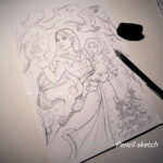 Small Wonders by Christine Karron pencil sketch