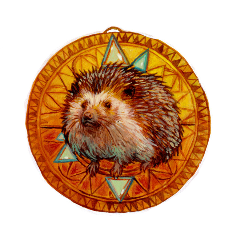 "Hedgehog Medallion" -- by Danny Schwartz