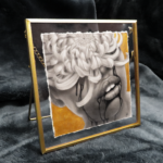 'Oneirodynia' by Christine Griffin, framed with stand displayed