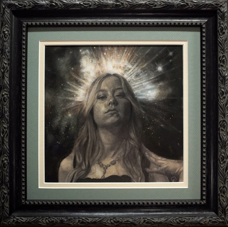 "Cassiopeia" in a black frame by Alexandra Verhoven