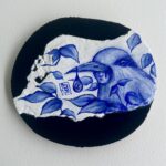 "Metamorphs de Mini Porcelaine, The Bearer of Non-time (Black-naped Oriole)" - by Christine R. Bay