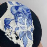 "Metamorphs de Mini Porcelaine, The Bearer of Non-time (Black-naped Oriole)" - by Christine R. Bay