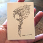 FeatherFall Miniature Study by Laura Garabedian