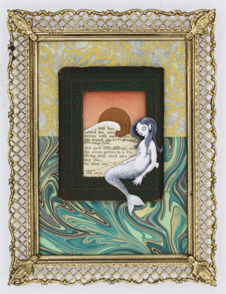 Oceans Spells, Mermaid art altered book main image