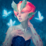 Rose dryad and mana moths.