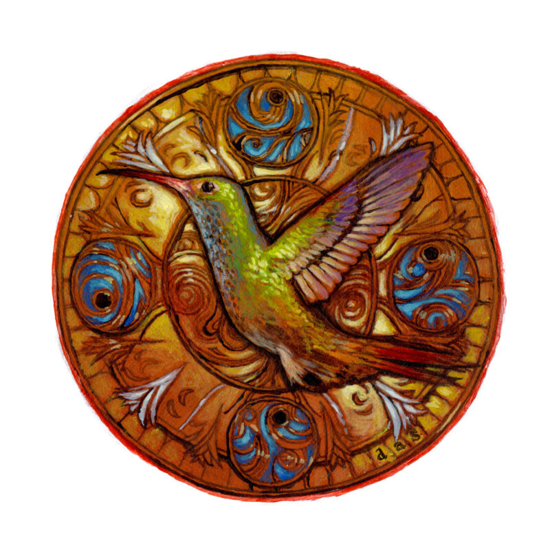 "Hummingbird Medallion" -- by Danny Schwartz