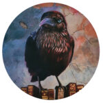 "Familiar" acrylic painting without frame