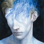 "Blue Ruin" Dory Whynot, 2024. Watercolor on hot press paper