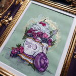 Skullberries and Cream! painted by Tia Kinsman