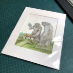 "Trolls at Dawn" matted and bagged