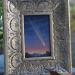 "Tsuchinshan-ATLAS Over the Blue Ridge Mountains" by Kaysha Siemens