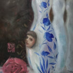 "Please Stand Tall, Do Not Fall" Oil Painting