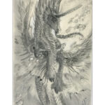 Fantasy Winged Horned kelpie