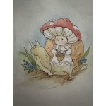 mushroom guy walking with his friend snail