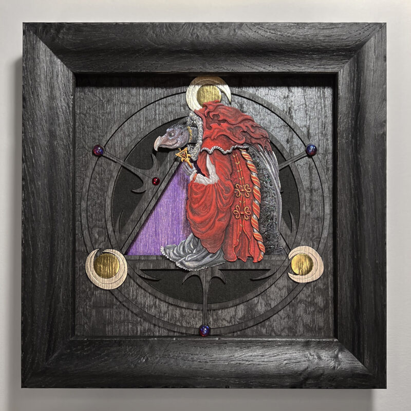 Framed Dark Crystal Skeksis Art