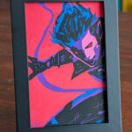 x-men, nightcrawler, superhero, fanart, traditional art, original art, chracter, blue demon, acrylic, marker, paint