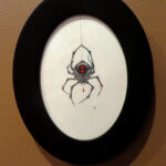 Widow Heart framed