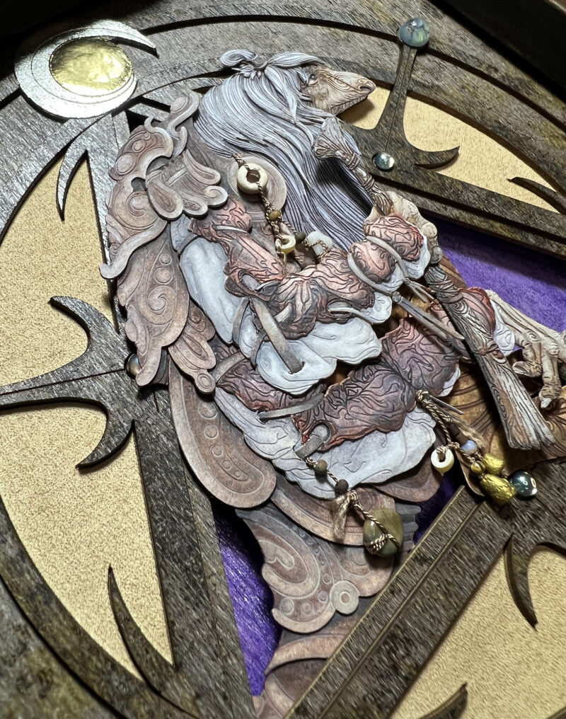 Mystic Paper and Painting Detail