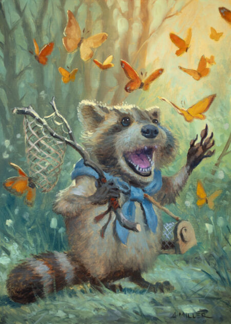 Dexter the raccoon