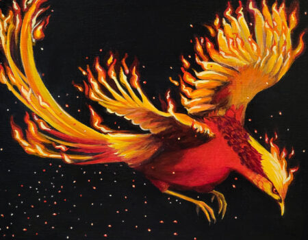 "Rising" Acrylic Painting