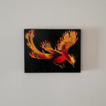 Staged "Rising" Acrylic Painting