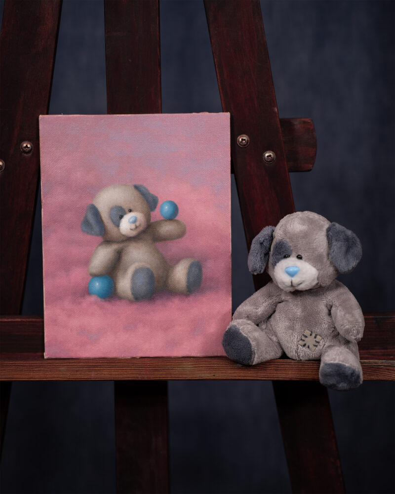 Guardian of softness - Marta Witkiewicz - with teddy bear