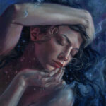 Woman glowing with stardust