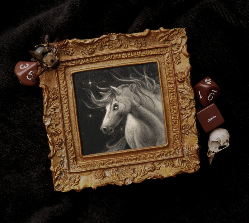 Night Runner, framed