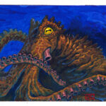 a painting study of an octopus