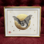Frame of the original drawing of The Moon II by Stephanie Inagaki