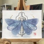 Rorschach's Lepidoptera 1, version Cyanotype