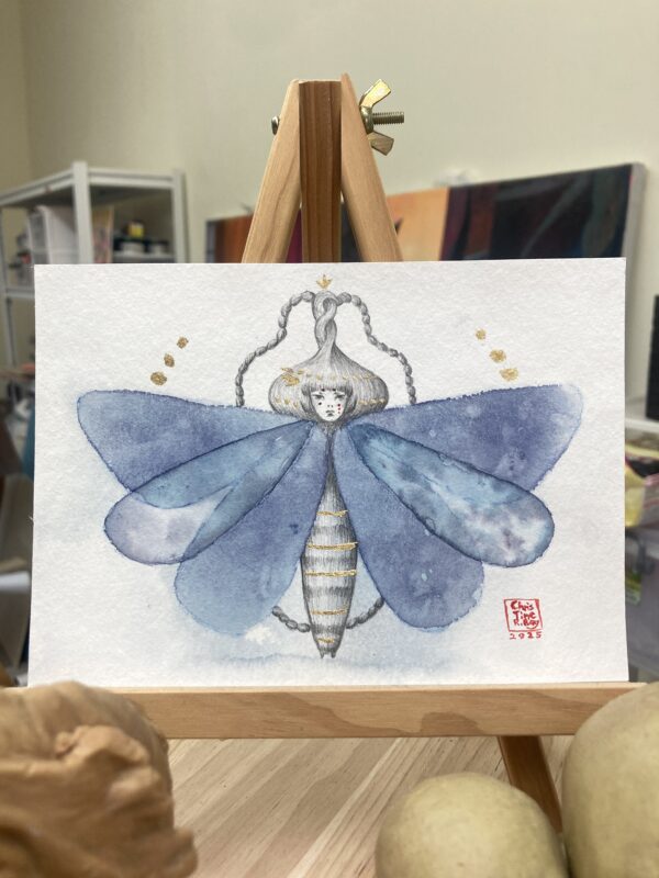 Rorschach's Lepidoptera 1, version Cyanotype