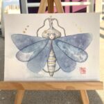 Rorschach's Lepidoptera 1, version Cyanotype