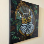 "Dissonance" Acrylic Painting Angle View