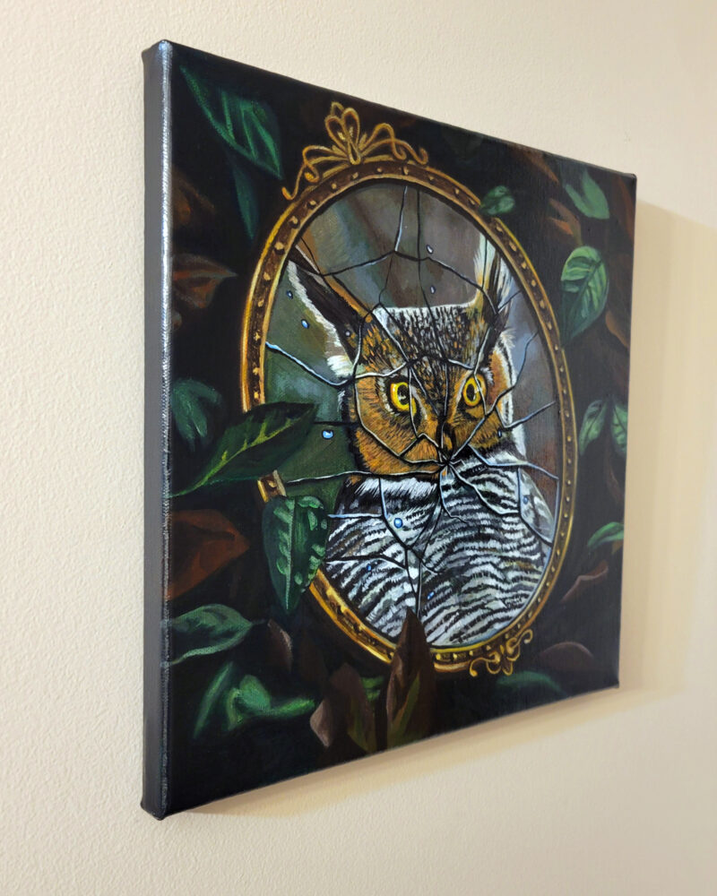 "Dissonance" Acrylic Painting Angle View