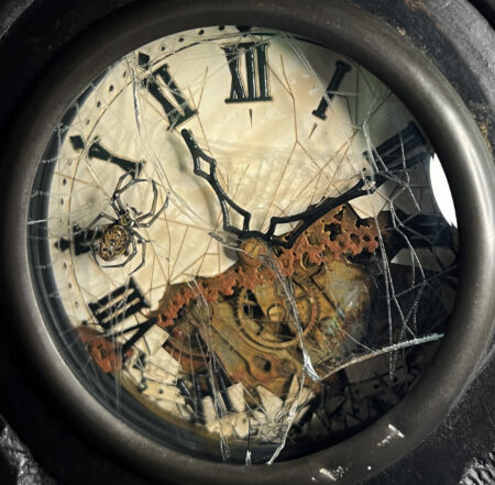 Clock and Spider Detail