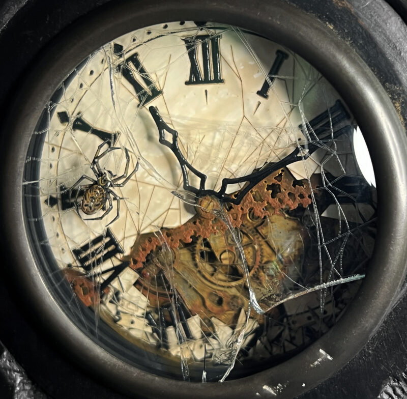 Clock and Spider Detail