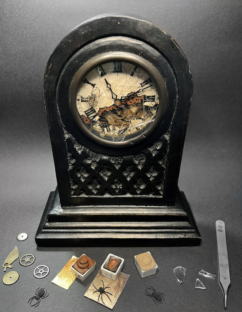 Clock Artwork with Materials