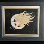 Framed Sun and Moon art