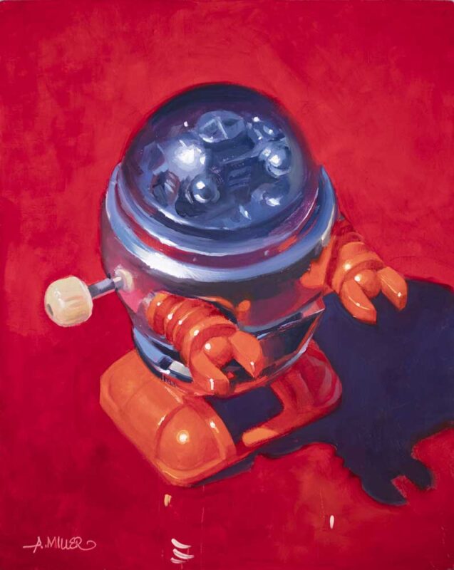 red robot by Aaron Miller