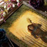 9 of wands. Close up.