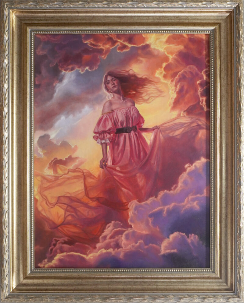 "Empyrean" in a gold frame by Alexandra Verhoven
