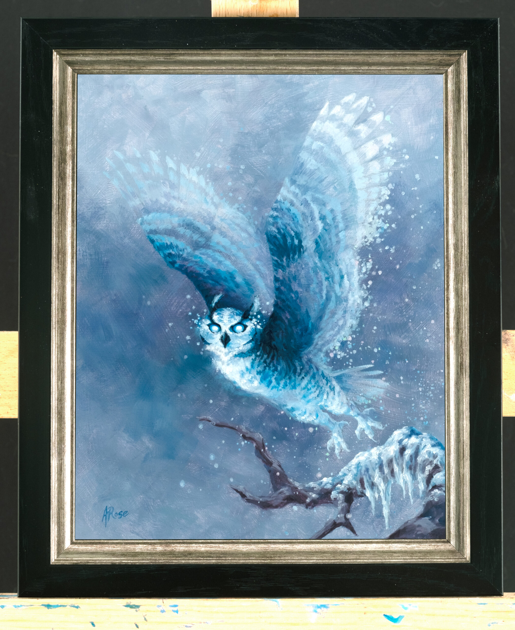 Frost Owl Framed